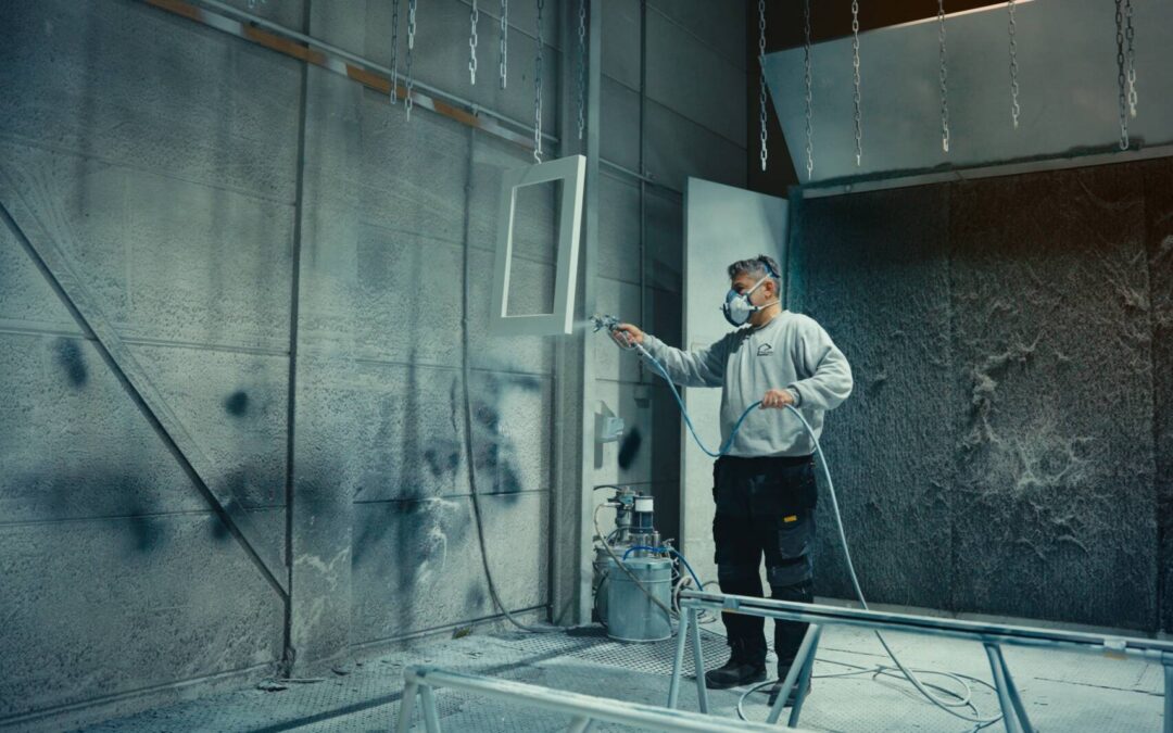 Verfspuiten spuitcabine